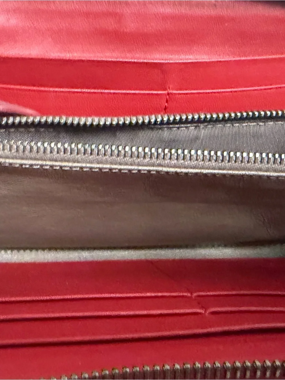 Bottaga Veneta Red Woven Zip Wallet - Men Bags